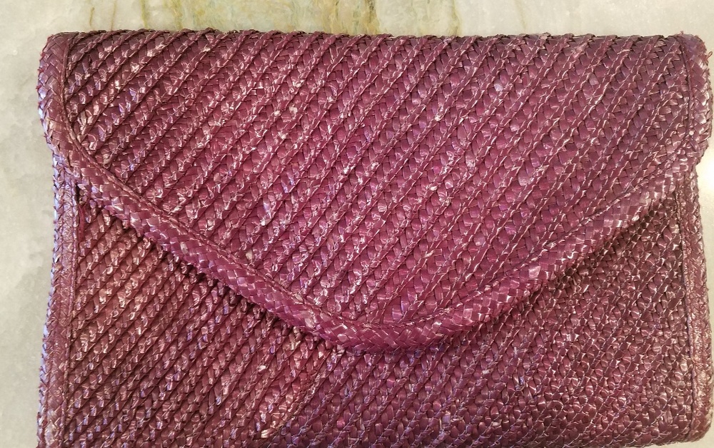 Vintage Straw Clutch